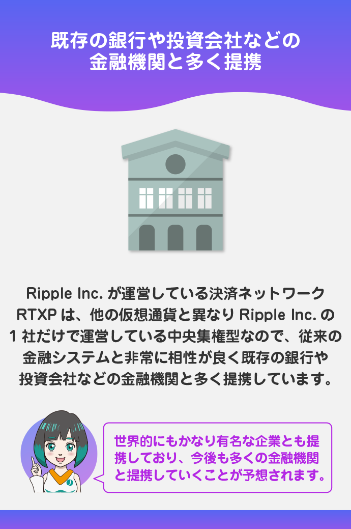従来の金融システムと相性が良い