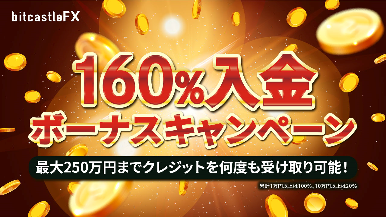 【Jinacoin限定】160%入金ボーナス|上限250万円