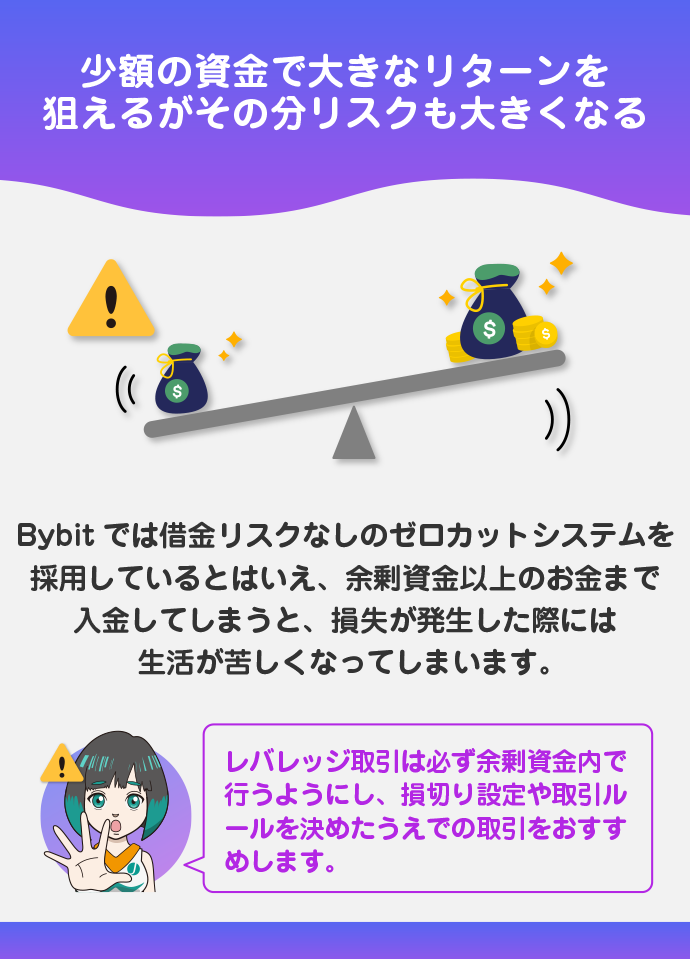 レバレッジ取引の損失に注意
