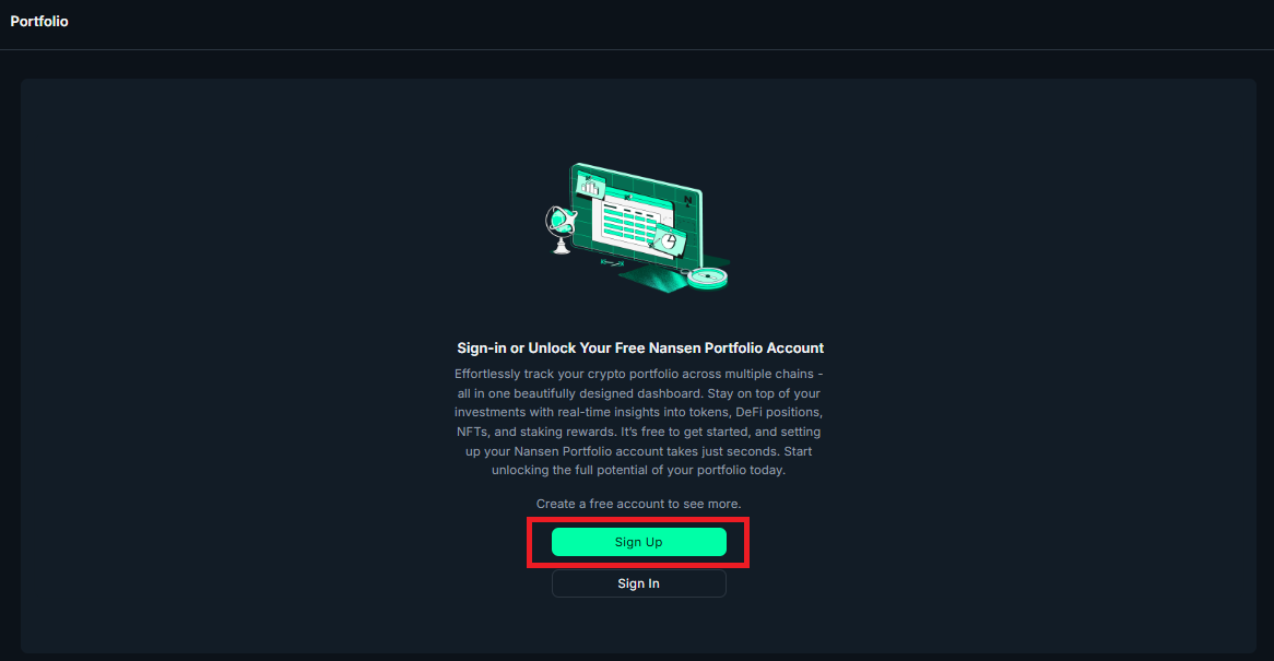 「Sign Up」をクリック