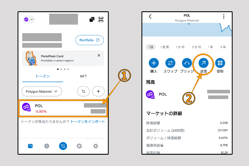 画像19:コインチェック Bitget 送金「メタマスクからBitgetへ送金01」
