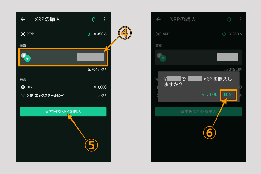 画像06:コインチェック Bybit 送金「仮想通貨を準備02」