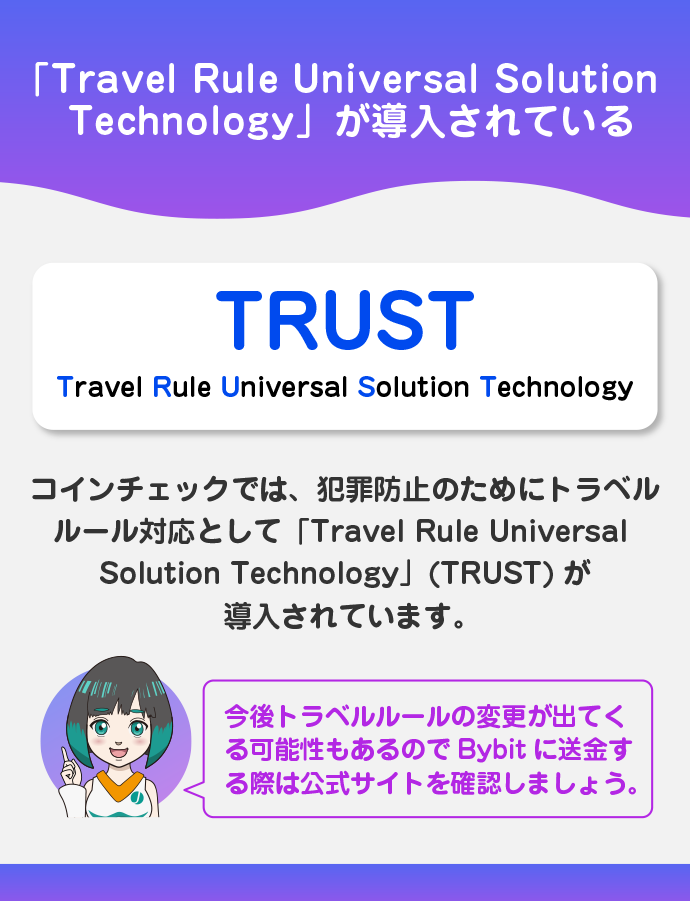 コインチェックのトラベルルール対応状況