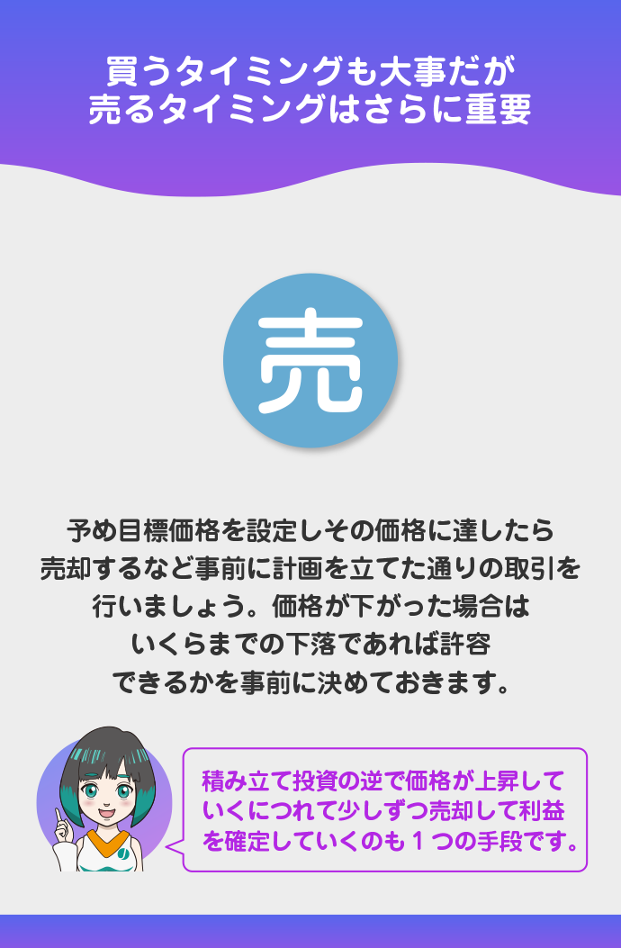 売るタイミングを捉える
