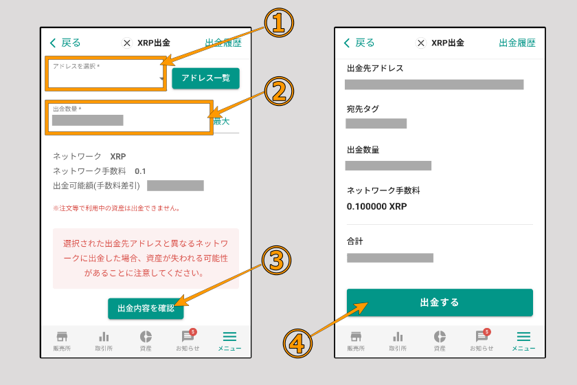 画像14：ビットバンク　送金「ビットバンクから送金02」