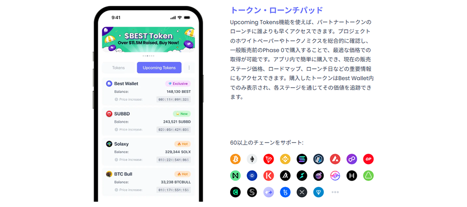 上場前の仮想通貨に投資可能「Upcoming Tokens」
