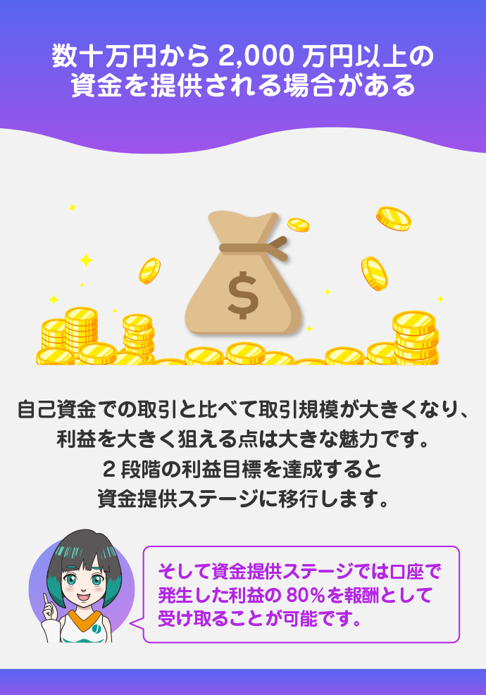 大きな資金を運用できる
