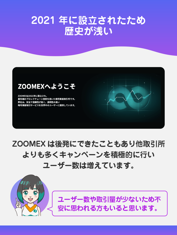 歴史が浅い