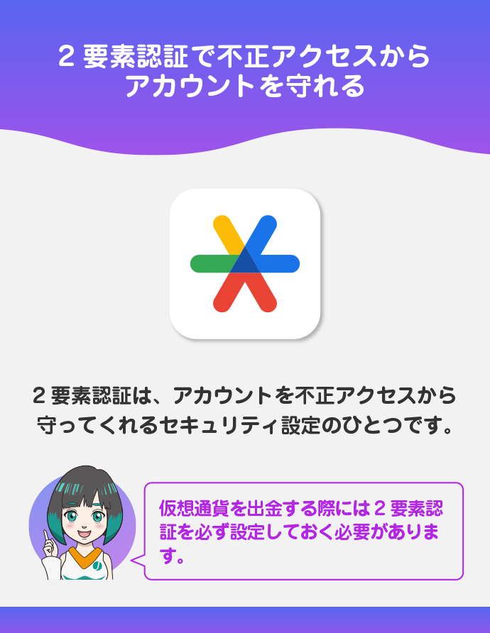 2要素認証・本人確認(KYC)の設定も進めておく