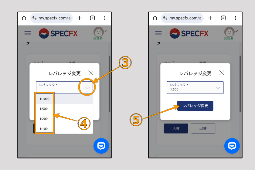 画像33:SPEC FX 評判・特徴「レバレッジ変更02」