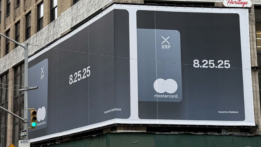 ジェミナイ、XRP対応クレジットカード発表か──XRPとマスターカードの大型広告を掲出