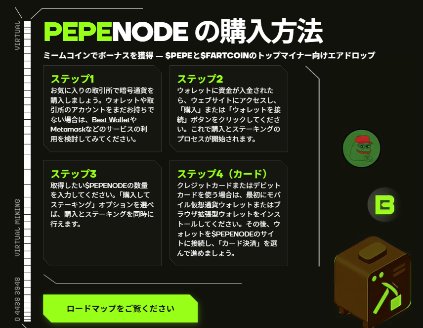 $PEPENODEトークンの購入方法