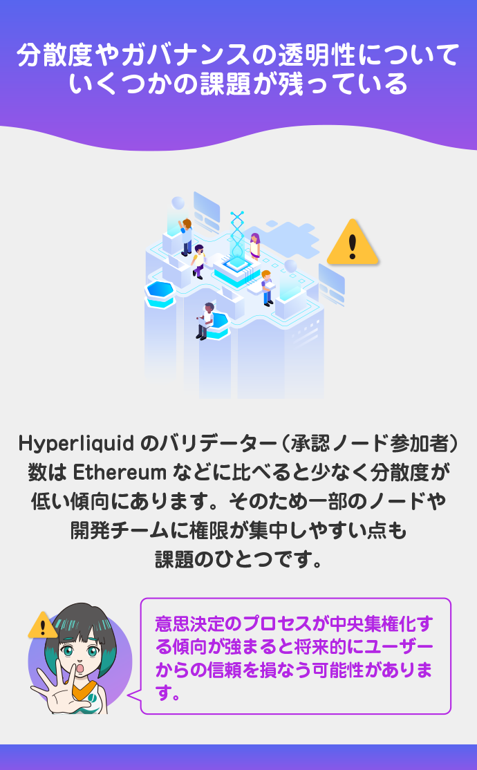 分散性・透明性への懸念