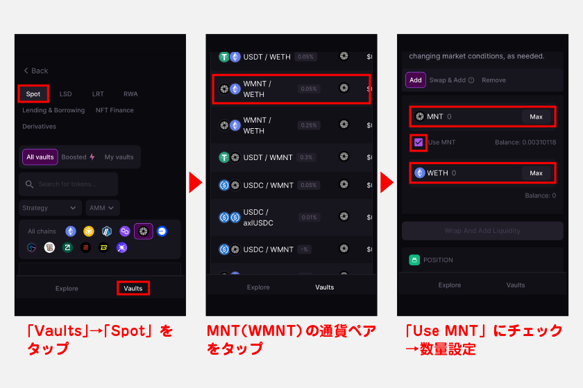 StakeFiでの自動運用戦略の流れ