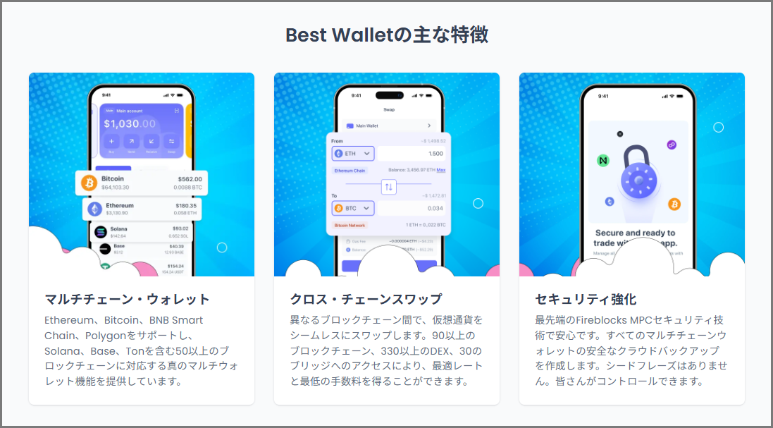 使いやすさとセキュリティを両立するBest Wallet