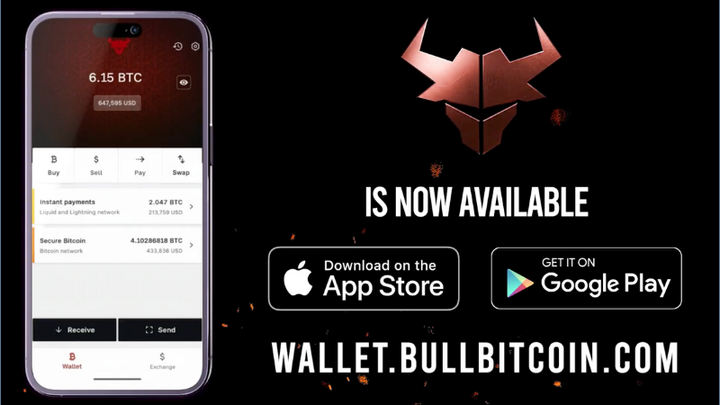 Bull Bitcoin、完全自己管理型ウォレット「BULL Wallet」をiOS・Android向けに世界リリース