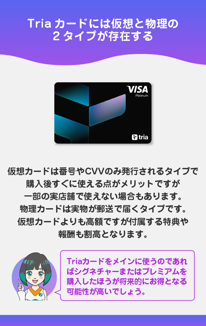 仮想と物理の2タイプがある
