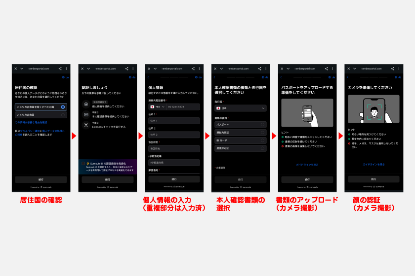 追加情報で入力する情報