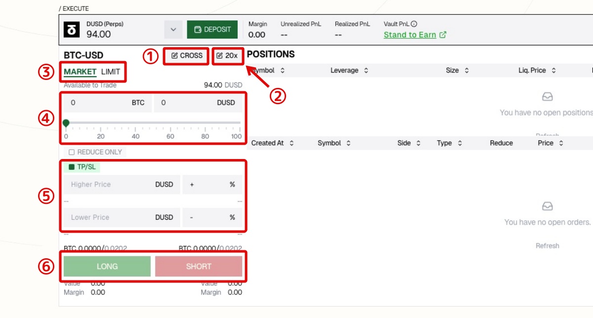 StandX「パーペチュアル取引2」