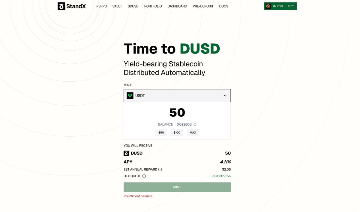 StandX「公式サイト」