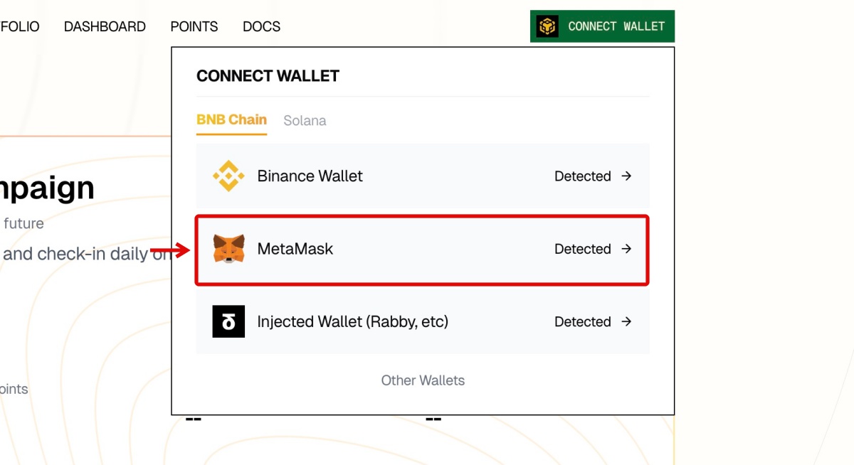 StandX「ウォレット連携2」