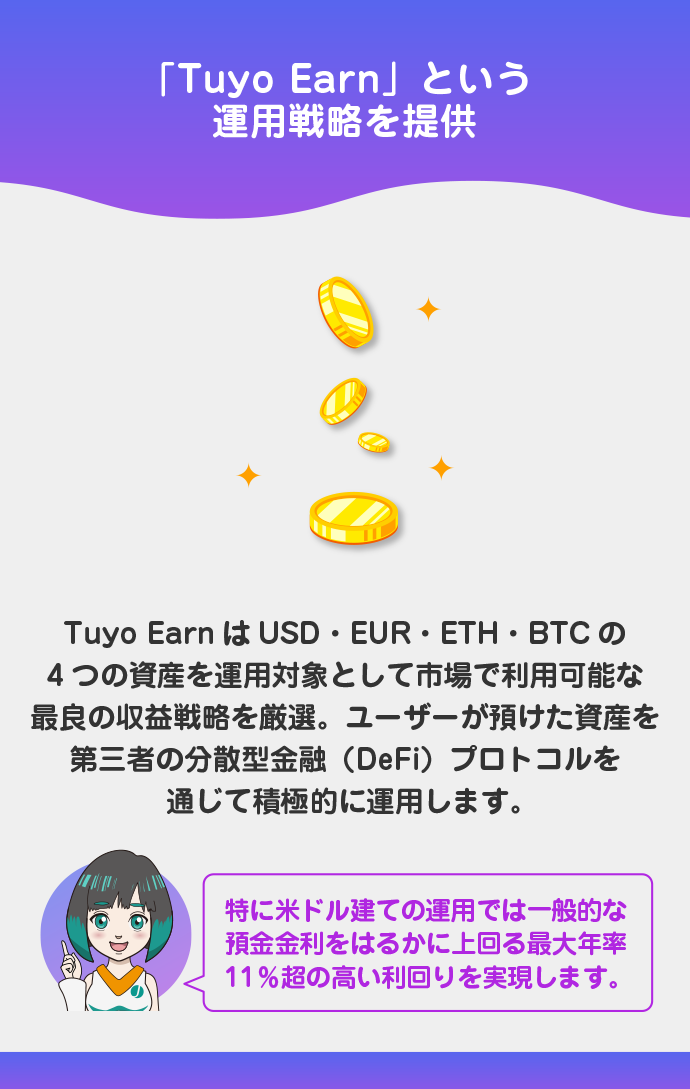 最大11％の高利回り運用戦略の提供