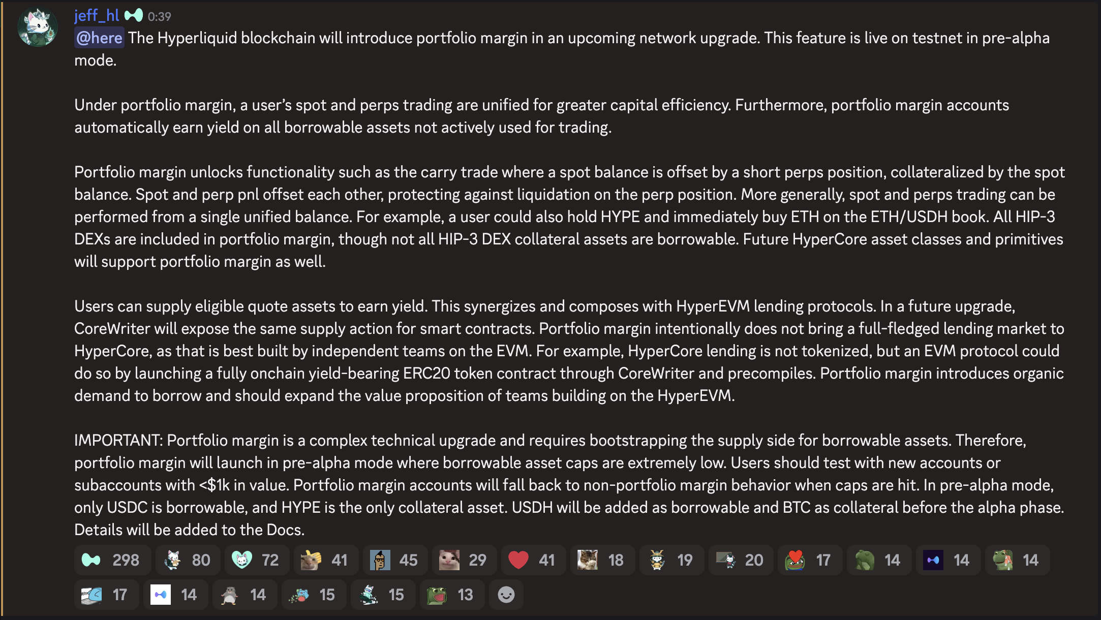 ハイパーリキッド、ポートフォリオマージン導入へ──現物とパーペチュアル統合で資本効率向上