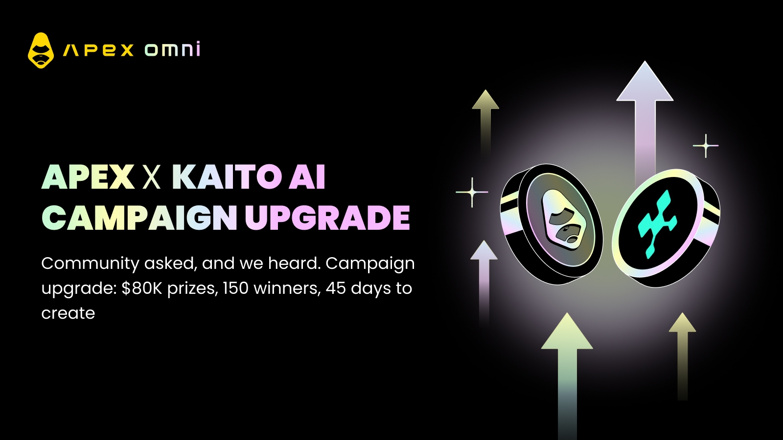 ApeX × Kaito AI アルファクリエイタープログラム アップデート：期間延長と報酬強化