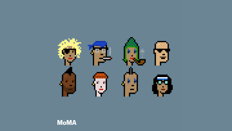 クリプトパンクス8体がMoMA永久収蔵──NFT史上初、著名美術館が正式採用