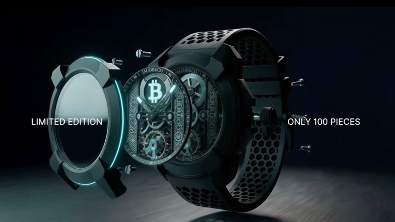 ジェイコブ&コー、BTC報酬付き腕時計を発表──世界100本限定、約610万円でマイニング権付属