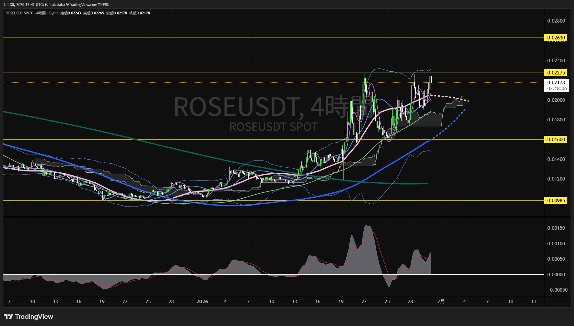 オアシス4時間足チャート-2026年1月30日