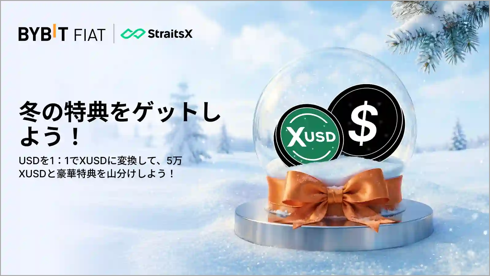 StraitsX(SWIFT)経由で入金して、5万XUSDの山分け&冬限定グッズをゲットしよう!