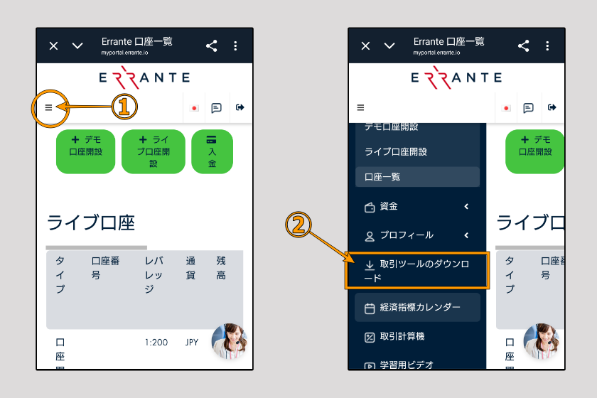 Errante　MT5準備01