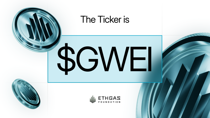 ETHGas、ガバナンストークン「GWEI」発表──1月19日エアドロップ実施