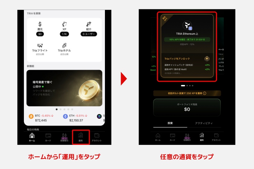 Tria「ステーキング1」