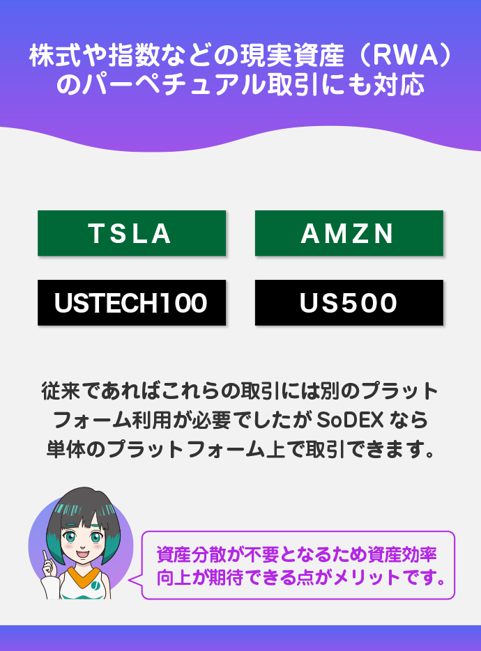 株式・指数などの銘柄取引も対応