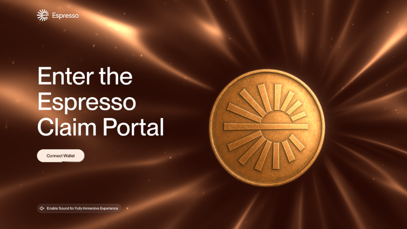 エスプレッソ、ESPトークン発行──総供給量10％をエアドロップ