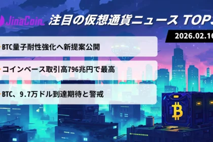 【今日の仮想通貨ニュース】ビットコイン量子対策公開｜強気予測と下落警戒　2026/02/16