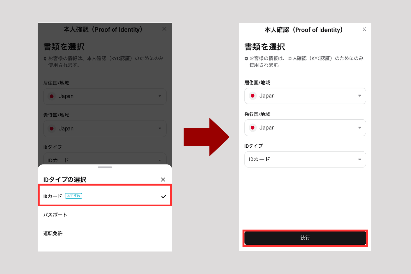 画像05：Bitget 使い方「本人確認（KYC）の申請」