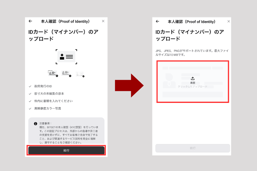 画像06：Bitget 使い方「本人確認（KYC）の申請」