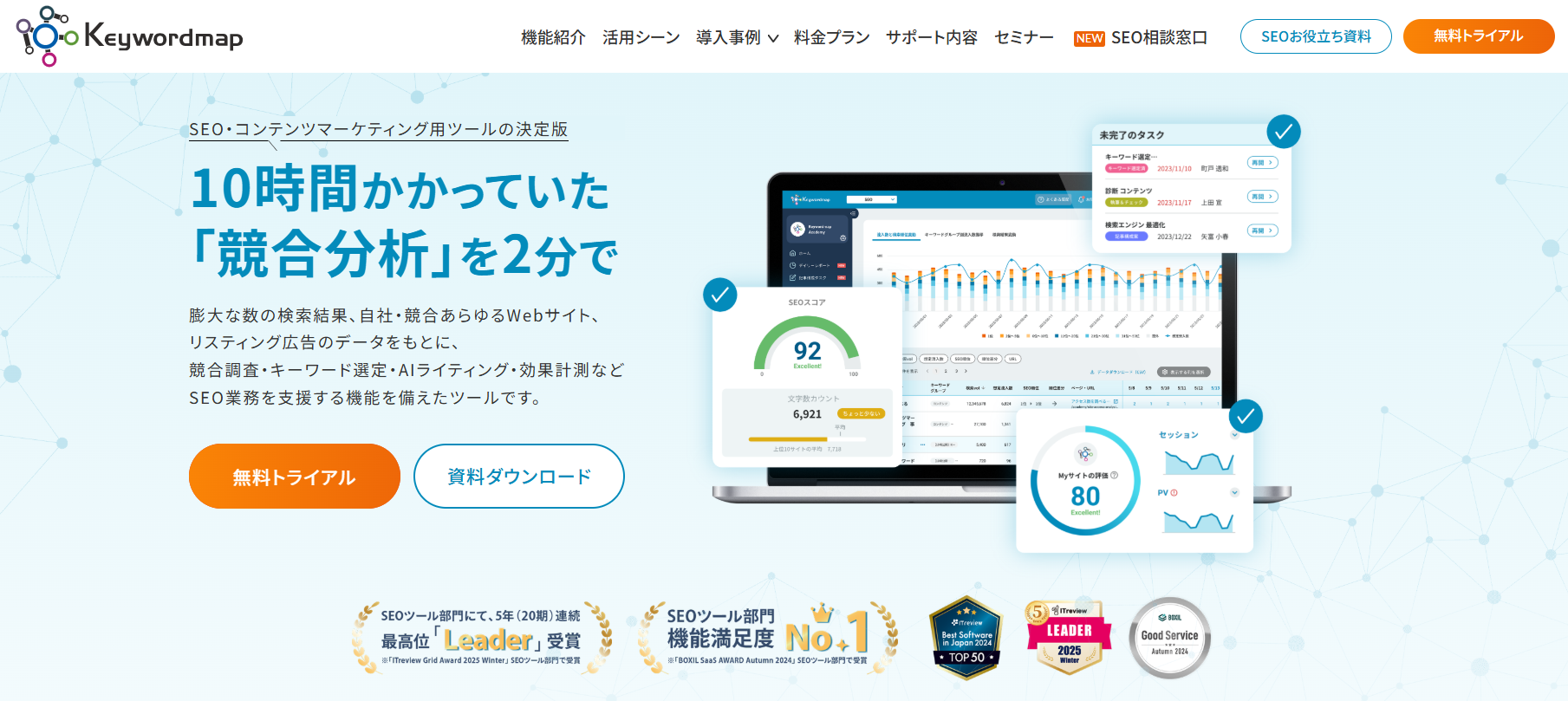 Keywordmap　Top画面