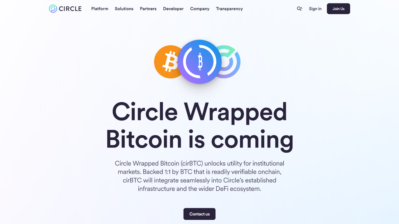 サークル、BTC1:1裏付けの「cirBTC」発表──イーサリアムとArcで提供予定