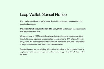 コスモス系ウォレット「Leap Wallet」、5月28日でサービス終了──全製品を段階的に停止