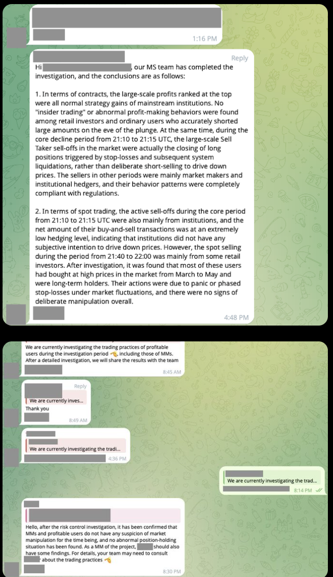 OKX、Bybit、Bitget、Binanceからの予備分析を受領