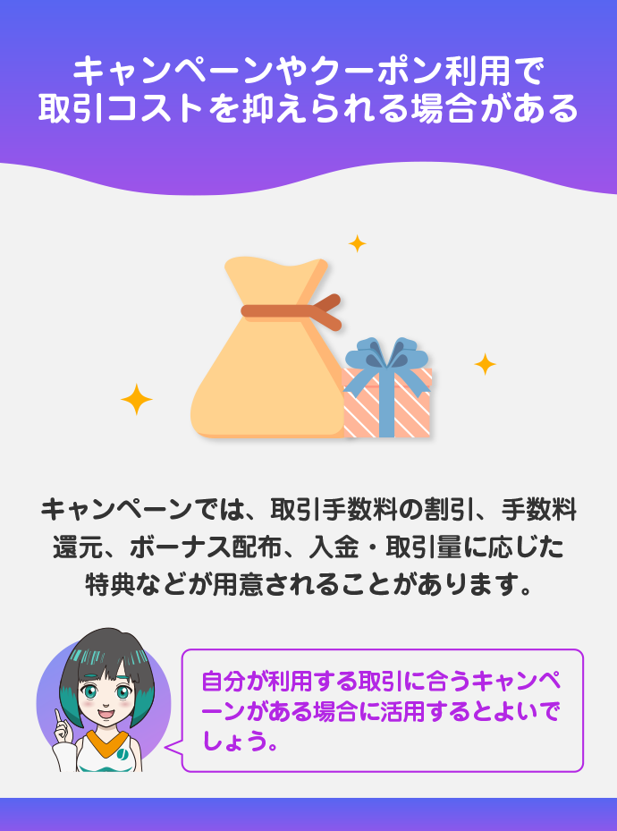 キャンペーン・クーポンを利用する