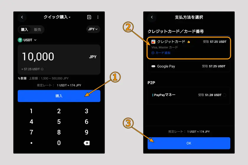 BingX そのほかの入金「クレカ05」