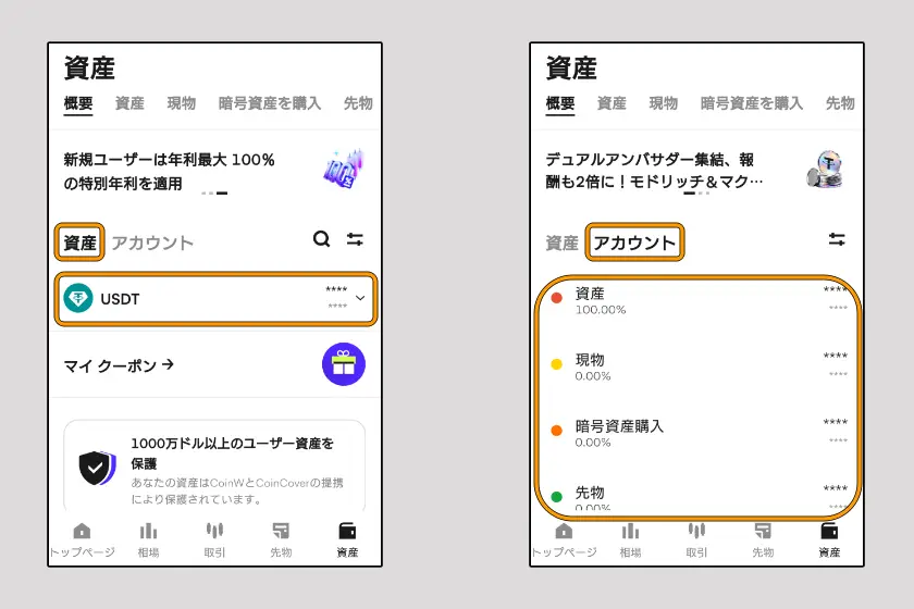 CoinW 特典確認02