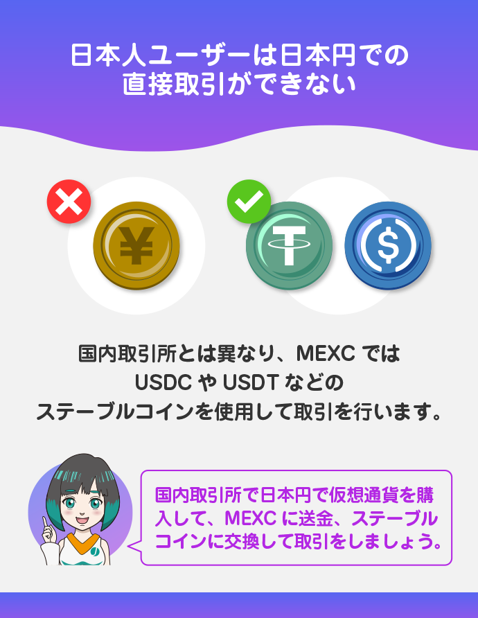 日本円でトレードできない