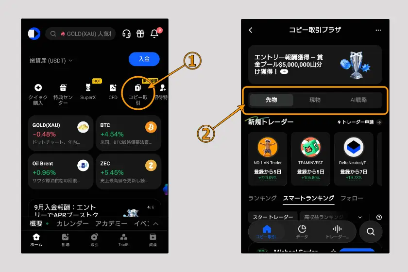 BingX コピートレード01