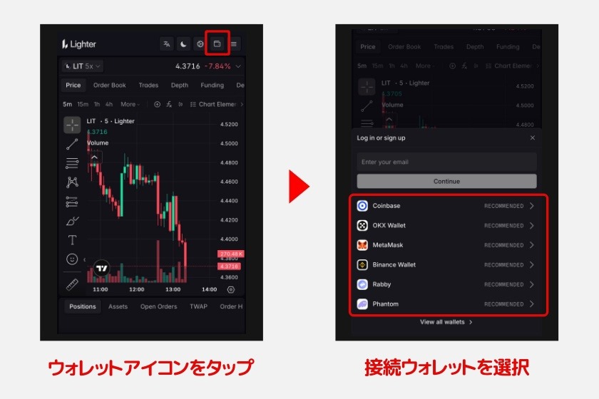 Lighter「アカウント作成・入金1」